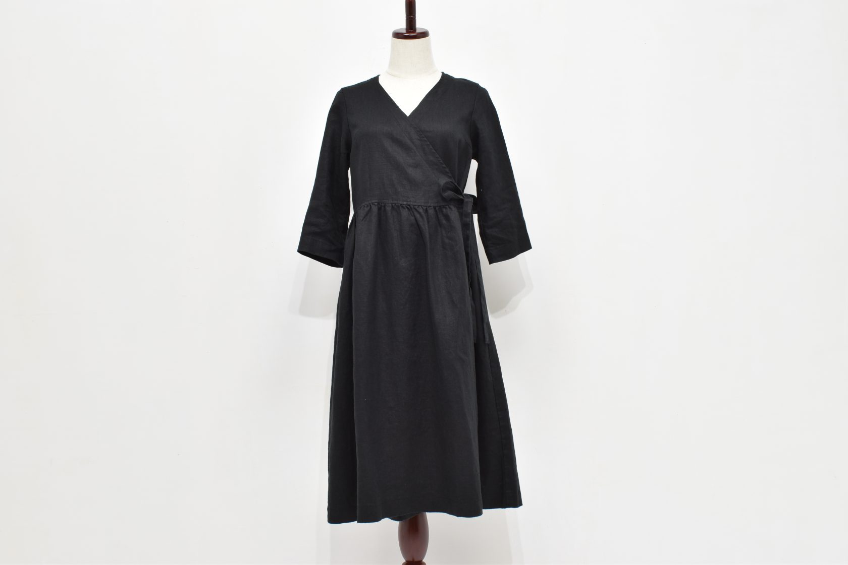 リネン カシュクールワンピース ウェア Fabric S ファブリックス リネン カシュクールワンピース ウェア Fabric S ファブリックス